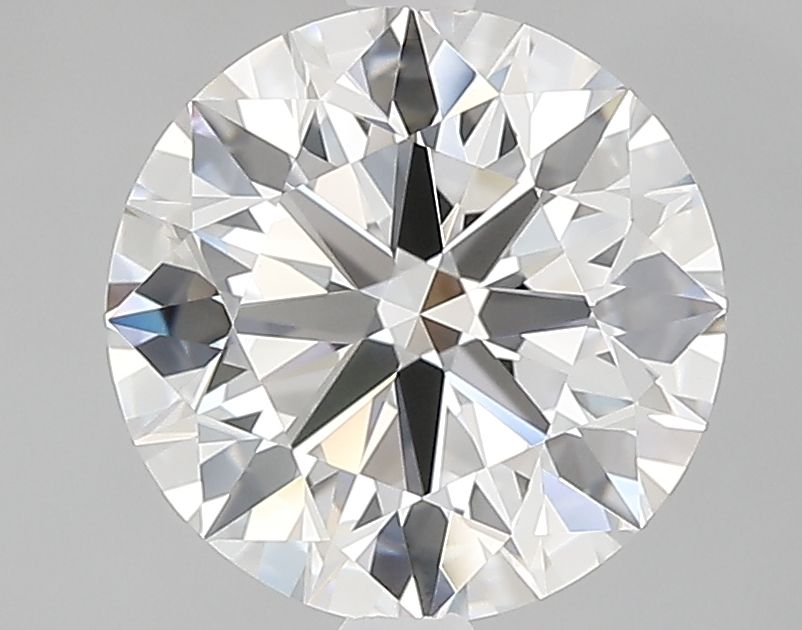 2.5 Carat Round Lab Diamond with  Cut Diamond in 14KT  view 1

