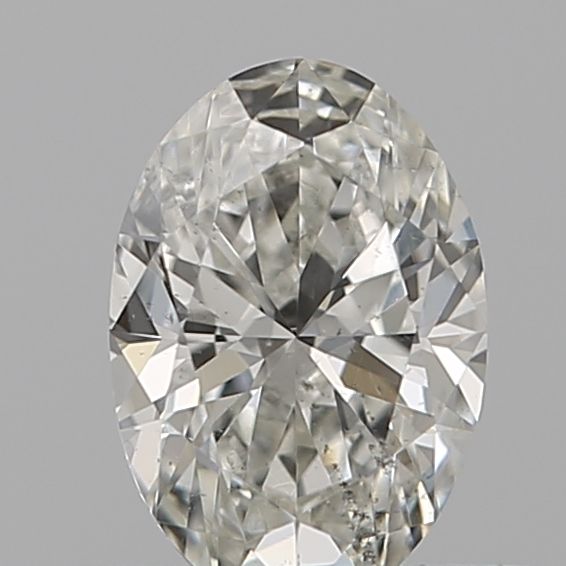 0.4 Carat Oval natural Diamond with  Cut Diamond in 14KT  view 1
