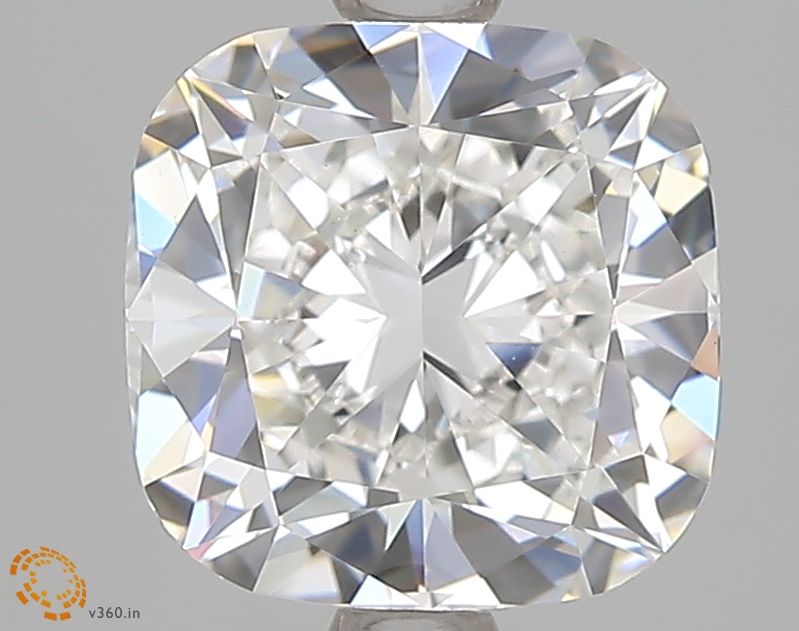 2.41 Carat Cushion Lab Diamond with  Cut Diamond in 14KT  view 1
