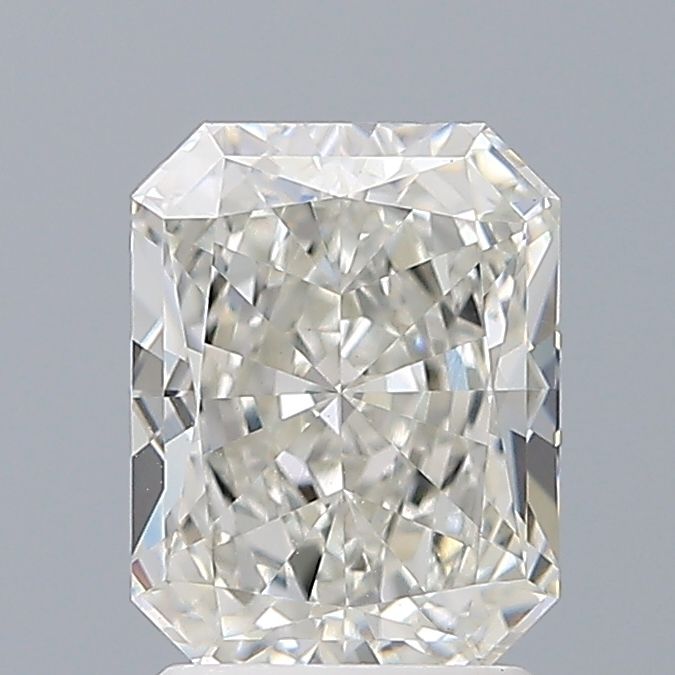 2.15 Carat Radiant Lab Diamond with  Cut Diamond in 14KT  view 1
