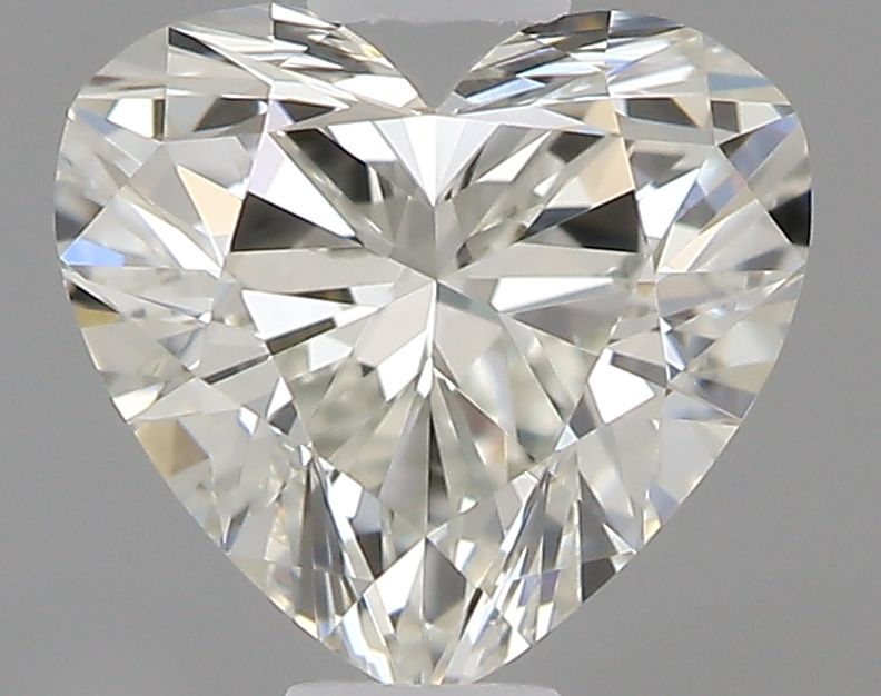0.4 Carat Heart Natural Diamond with  Cut Diamond in 14KT  view 1
