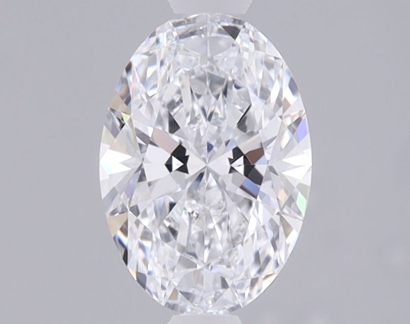 1.05 Carat Oval lab Diamond with  Cut Diamond in 14KT  view 1
