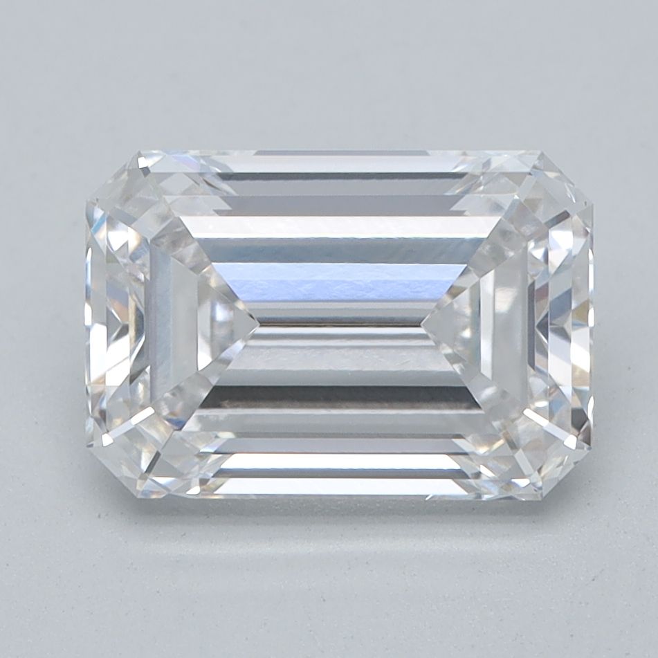 1.63 Carat Emerald Lab Diamond with  Cut Diamond in 14KT  view 1
