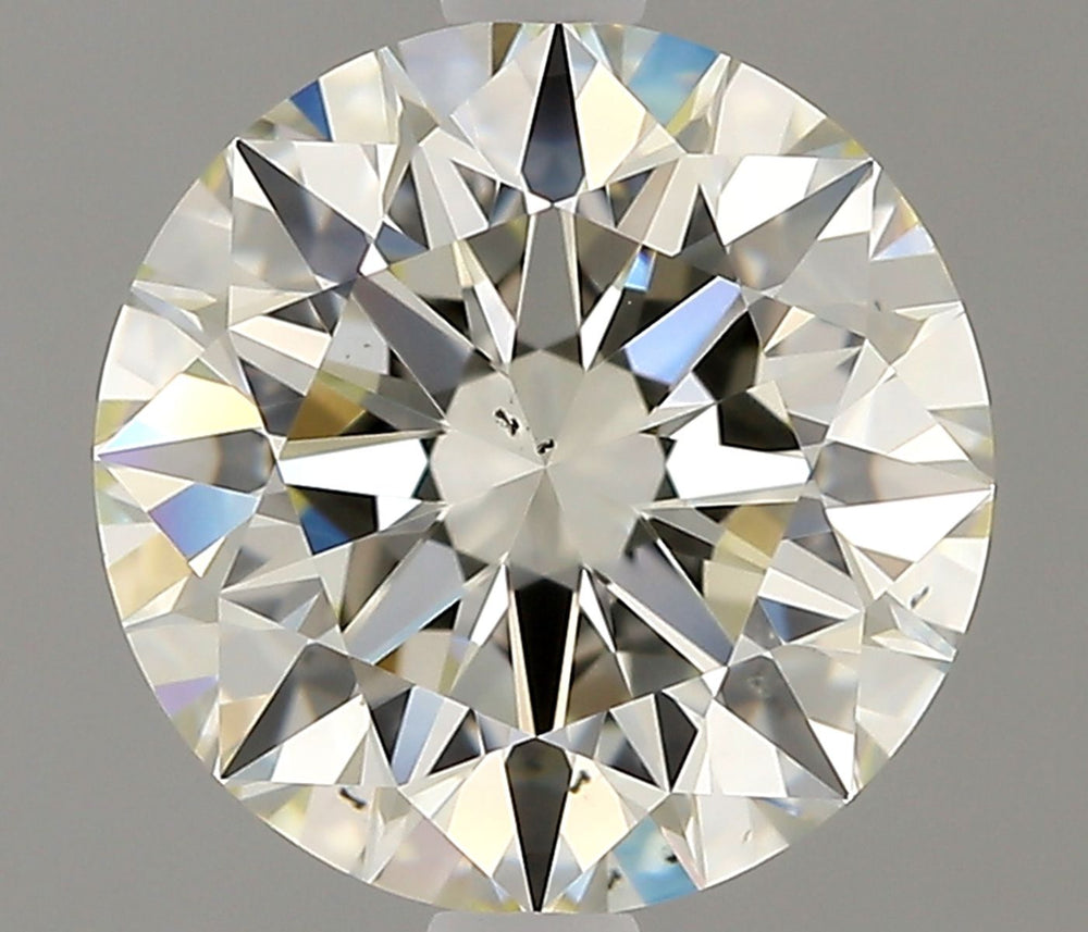 1.54 Carat Round Natural Diamond with  Cut Diamond in 14KT  view 1
