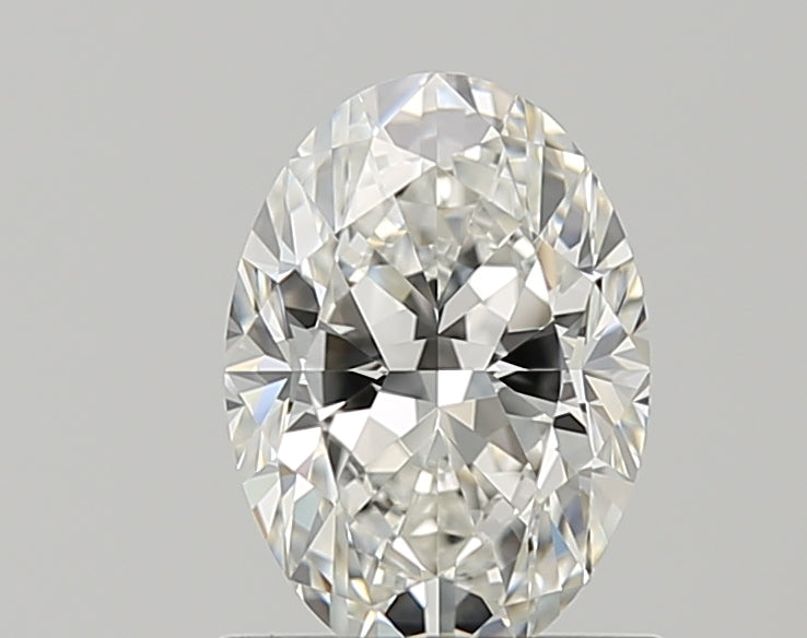 1.0 Carat Oval Natural Diamond with  Cut Diamond in 14KT  view 1
