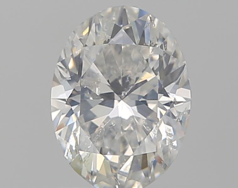 1.0 Carat Oval Natural Diamond with  Cut Diamond in 14KT  view 1
