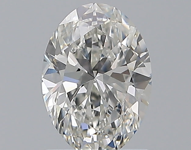 1.01 Carat Oval Natural Diamond with  Cut Diamond in 14KT  view 1
