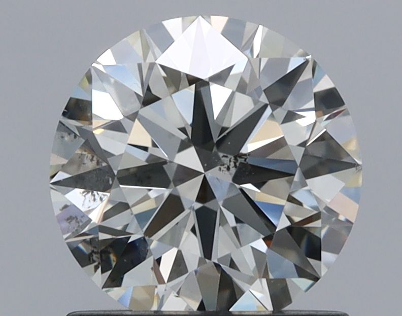 1.04 Carat Round Natural Diamond with  Cut Diamond in 14KT  view 1
