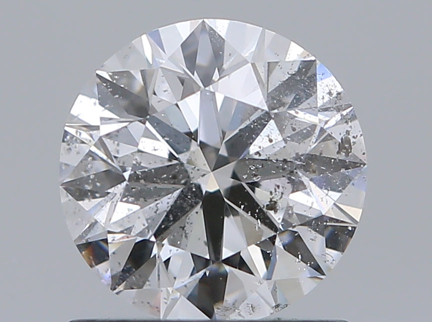 1.01 Carat Round Natural Diamond with  Cut Diamond in 14KT  view 1
