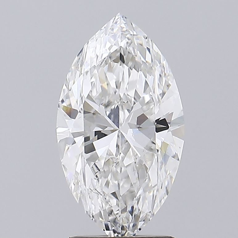 2.18 Carat Marquise Lab Diamond with  Cut Diamond in 14KT  view 1
