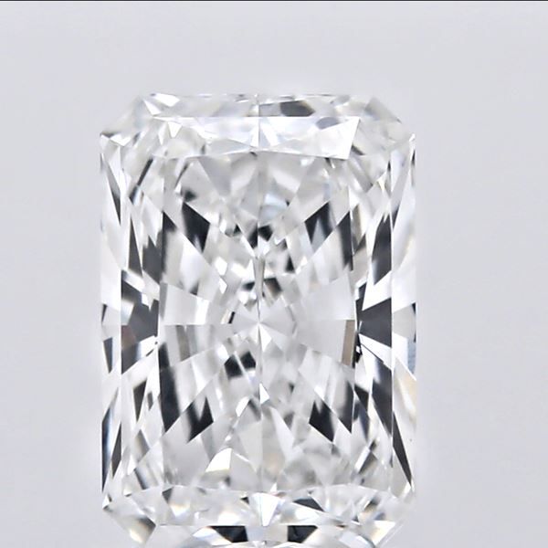 1.02 Carat Radiant Lab Diamond with  Cut Diamond in 14KT  view 1
