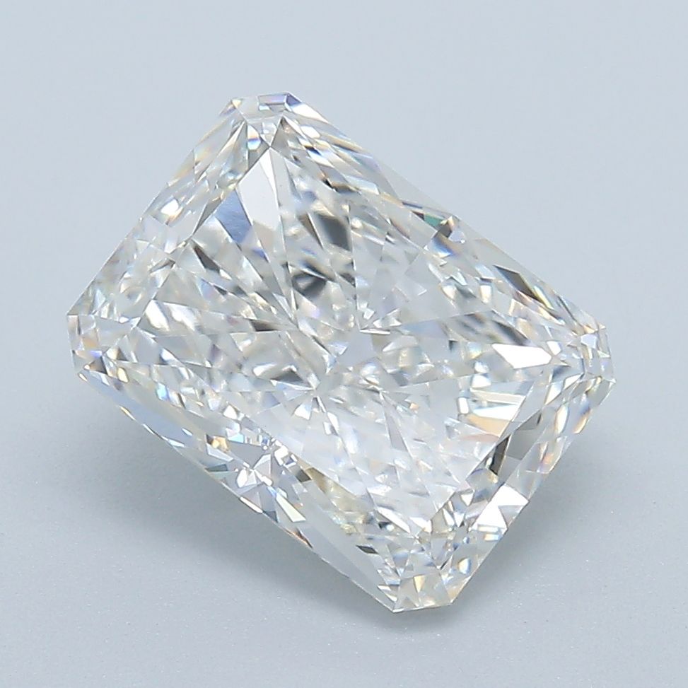3.01 Carat Radiant Lab Diamond with  Cut Diamond in 14KT  view 1

