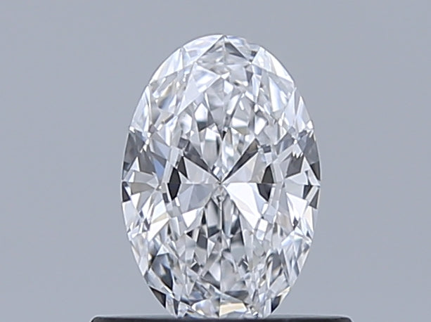 0.5 Carat Oval Natural Diamond with  Cut Diamond in 14KT  view 1

