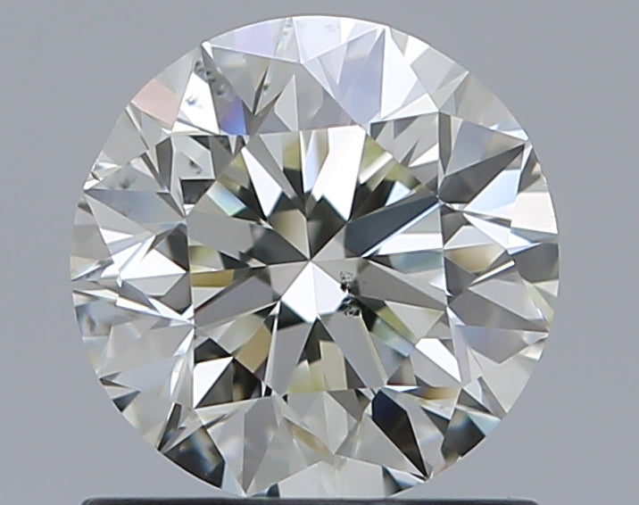 1.0 Carat Round Natural Diamond with  Cut Diamond in 14KT  view 1
