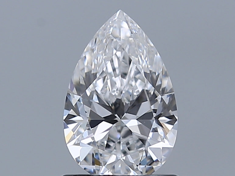 1.01 Carat Pear Natural Diamond with  Cut Diamond in 14KT  view 1
