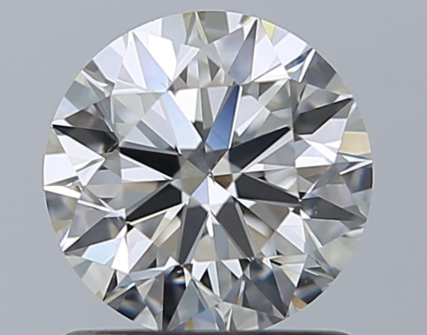 1.06 Carat Round Natural Diamond with  Cut Diamond in 14KT  view 1
