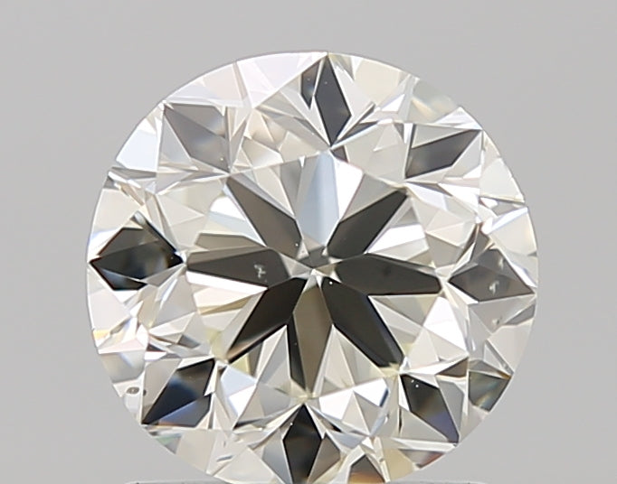 1.5 Carat Round Natural Diamond with  Cut Diamond in 14KT  view 1
