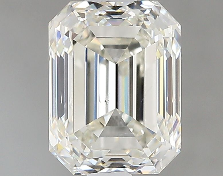 1.01 Carat Emerald Natural Diamond with  Cut Diamond in 14KT  view 1
