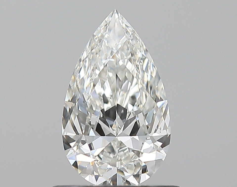 0.7 Carat Pear Natural Diamond with  Cut Diamond in 14KT  view 1
