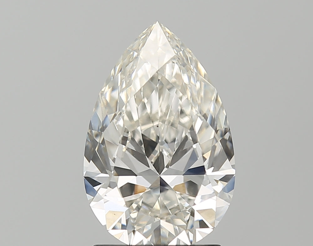 1.83 Carat Pear Natural Diamond with  Cut Diamond in 14KT  view 1
