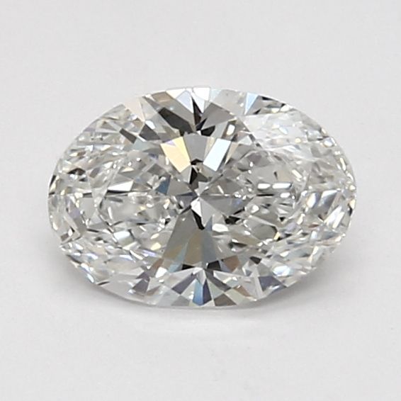 0.88 Carat Oval Lab Diamond with  Cut Diamond in 14KT  view 1

