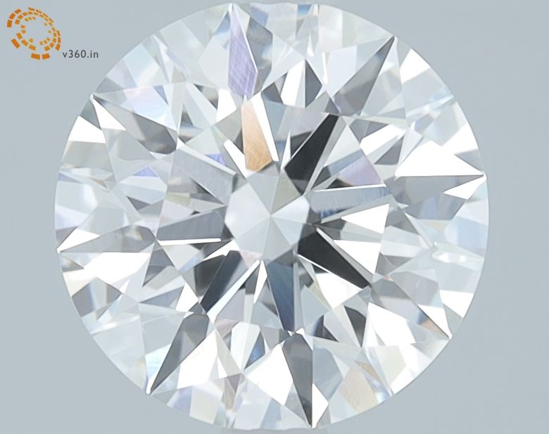 1.92 Carat Round Lab Diamond with  Cut Diamond in 14KT  view 1
