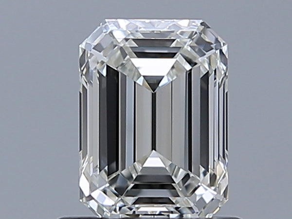 0.9 Carat Emerald Natural Diamond with  Cut Diamond in 14KT  view 1
