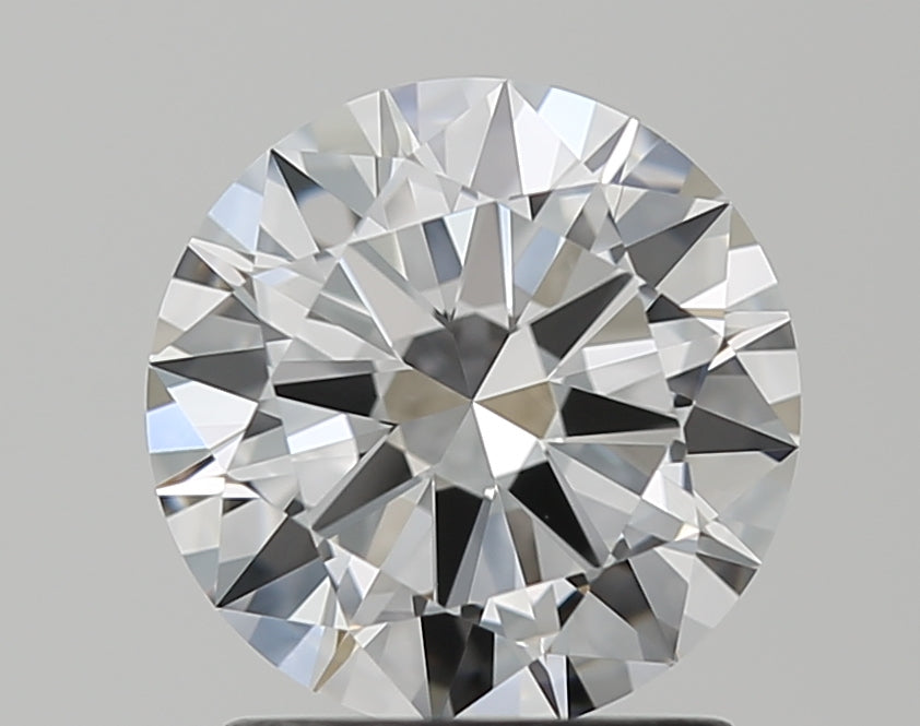 1.5 Carat Round Natural Diamond with  Cut Diamond in 14KT  view 1
