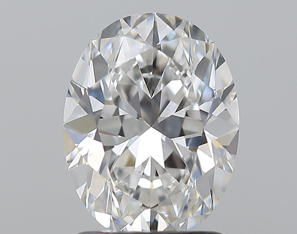 1.6 Carat Oval Natural Diamond with  Cut Diamond in 14KT  view 1
