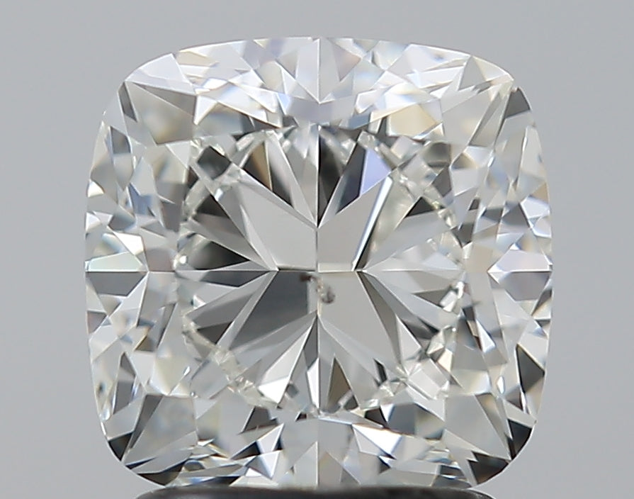 2.2 Carat Cushion Natural Diamond with  Cut Diamond in 14KT  view 1
