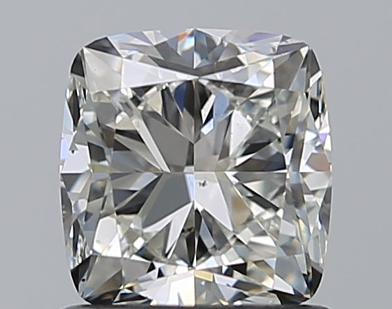 1.0 Carat Cushion Natural Diamond with  Cut Diamond in 14KT  view 1
