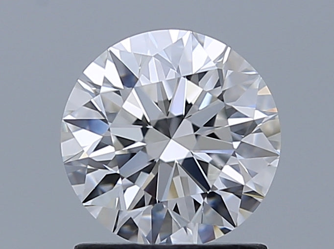 1.21 Carat Round Natural Diamond with  Cut Diamond in 14KT  view 1
