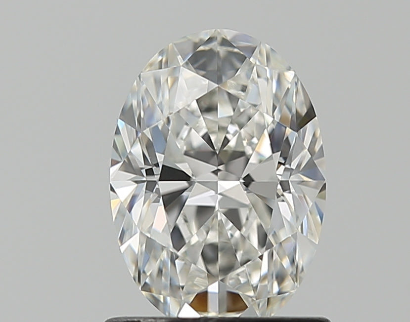 1.0 Carat Oval Natural Diamond with  Cut Diamond in 14KT  view 1
