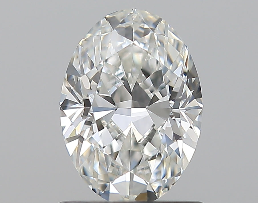 1.0 Carat Oval Natural Diamond with  Cut Diamond in 14KT  view 1
