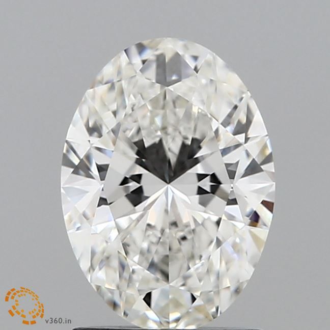 1.5 Carat Oval Lab Diamond with  Cut Diamond in 14KT  view 1
