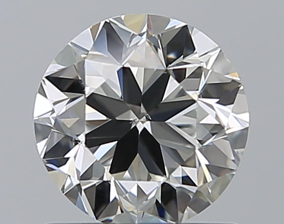 0.9 Carat Round Natural Diamond with  Cut Diamond in 14KT  view 1

