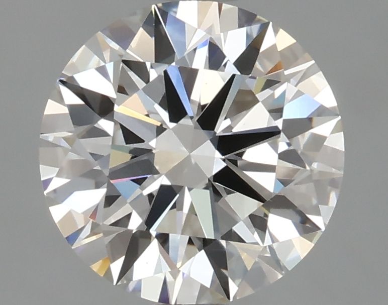 2.25 Carat Round Lab Diamond with  Cut Diamond in 14KT  view 1
