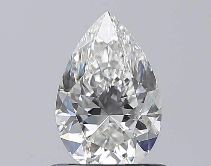 0.7 Carat Pear Natural Diamond with  Cut Diamond in 14KT  view 1
