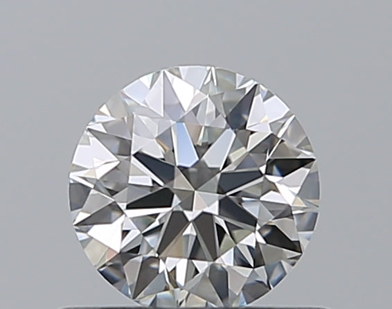 0.5 Carat Round Natural Diamond with  Cut Diamond in 14KT  view 1
