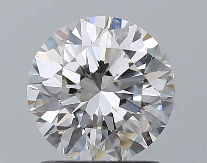 1.29 Carat Round Natural Diamond with  Cut Diamond in 14KT  view 1
