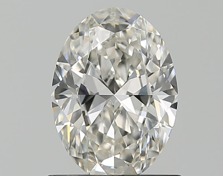 0.9 Carat Oval Natural Diamond with  Cut Diamond in 14KT  view 1
