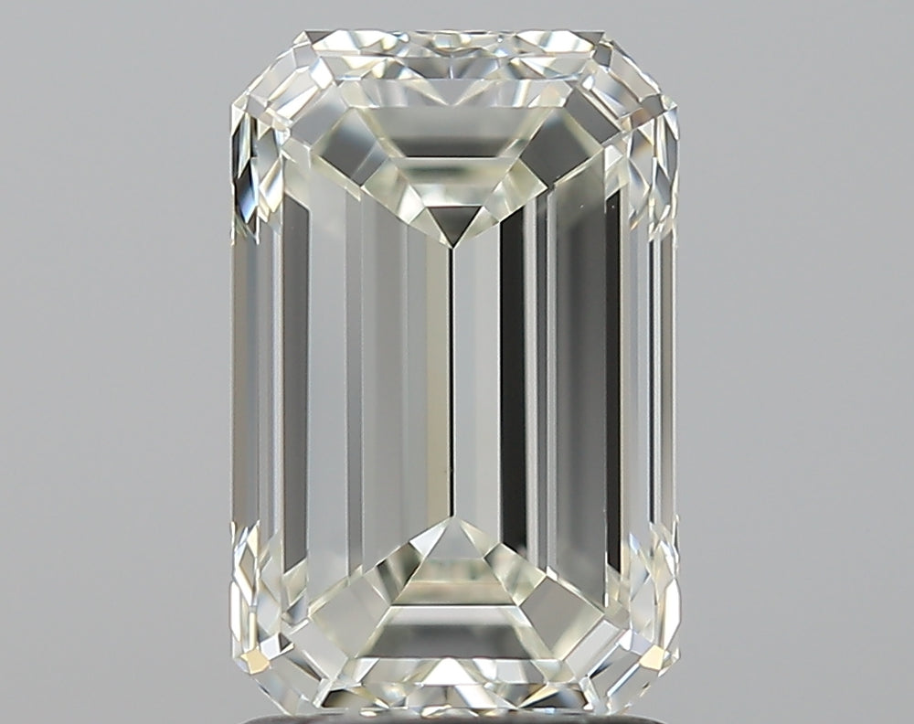2.02 Carat Emerald Natural Diamond with  Cut Diamond in 14KT  view 1
