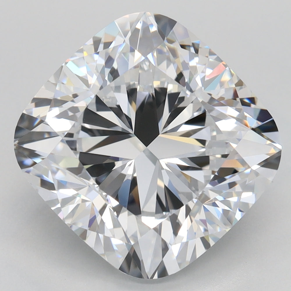 5.08 Carat Cushion Lab Diamond with  Cut Diamond in 14KT  view 1
