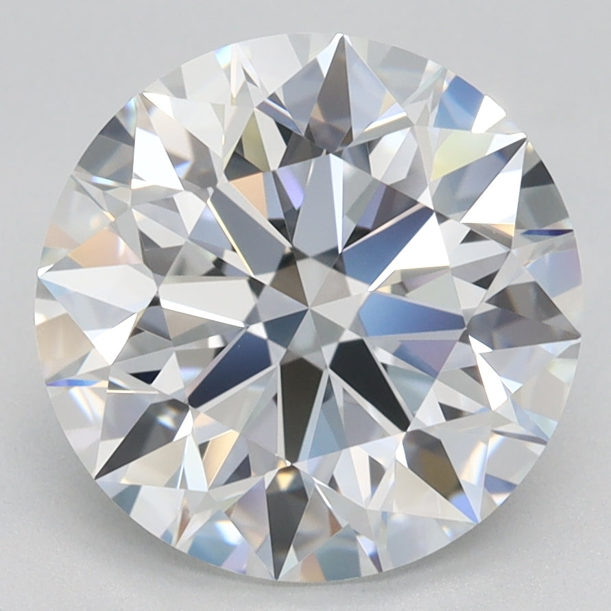 3.33 Carat Round Lab Diamond with  Cut Diamond in 14KT  view 1
