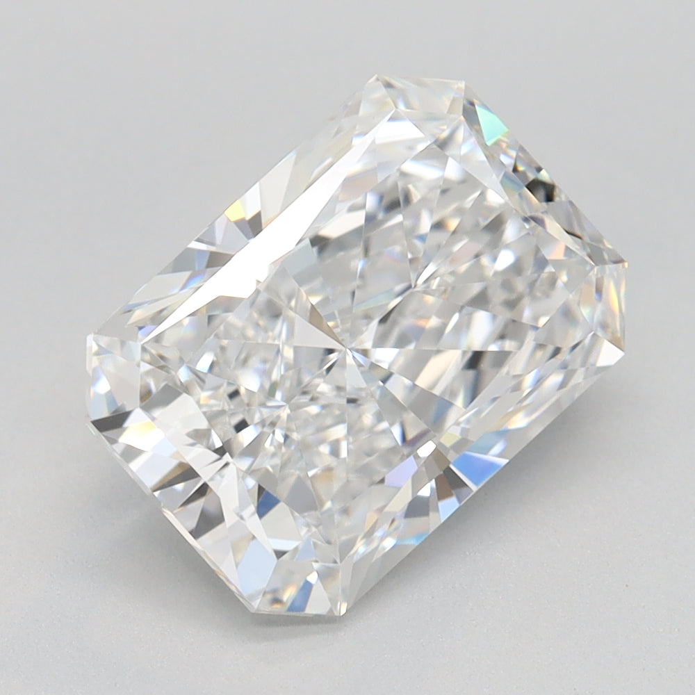 3.11 Carat Radiant Lab Diamond with  Cut Diamond in 14KT  view 1

