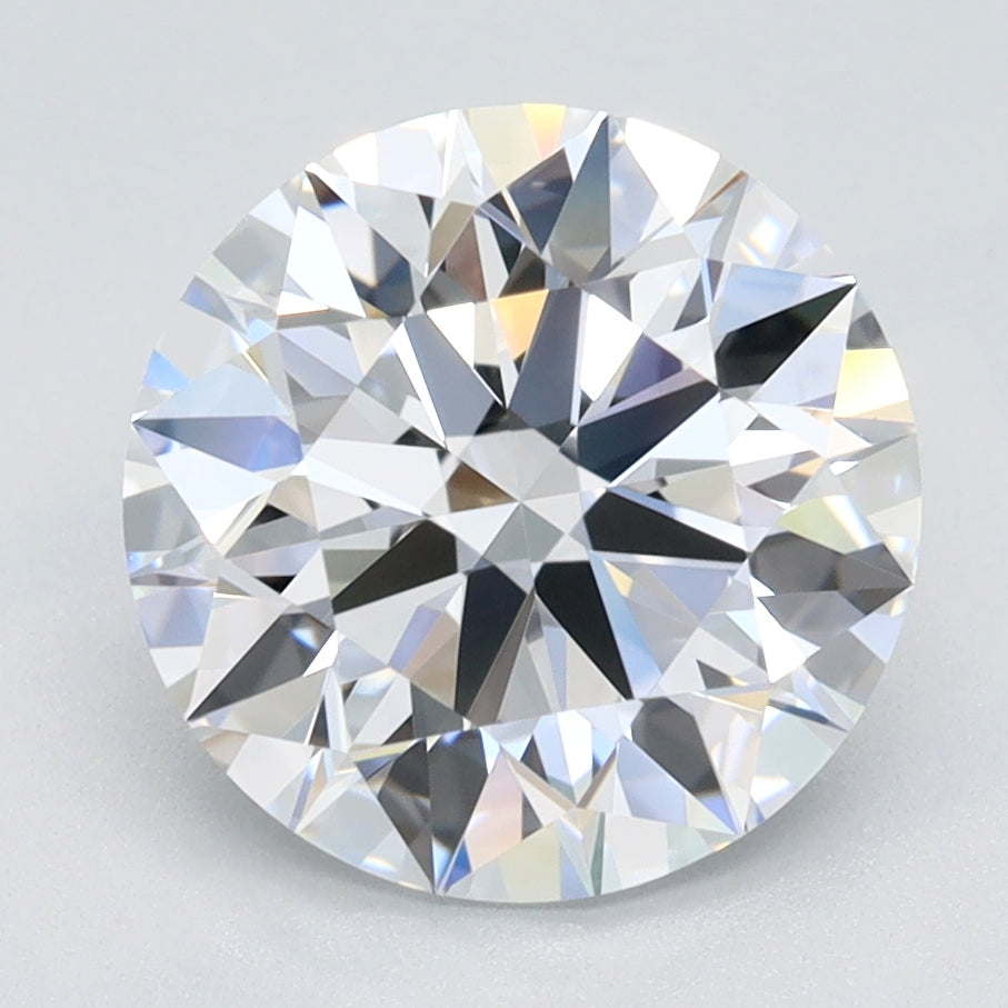 2.39 Carat Round Lab Diamond with  Cut Diamond in 14KT  view 1
