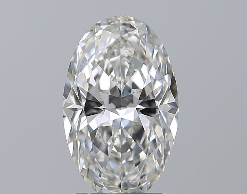 1.81 Carat Oval Natural Diamond with  Cut Diamond in 14KT  view 1
