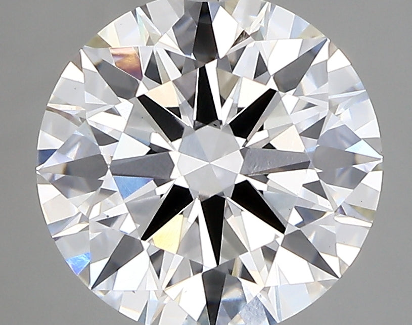 3.09 Carat Round Lab Diamond with  Cut Diamond in 14KT  view 1
