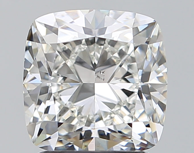 2.0 Carat Cushion Natural Diamond with  Cut Diamond in 14KT  view 1
