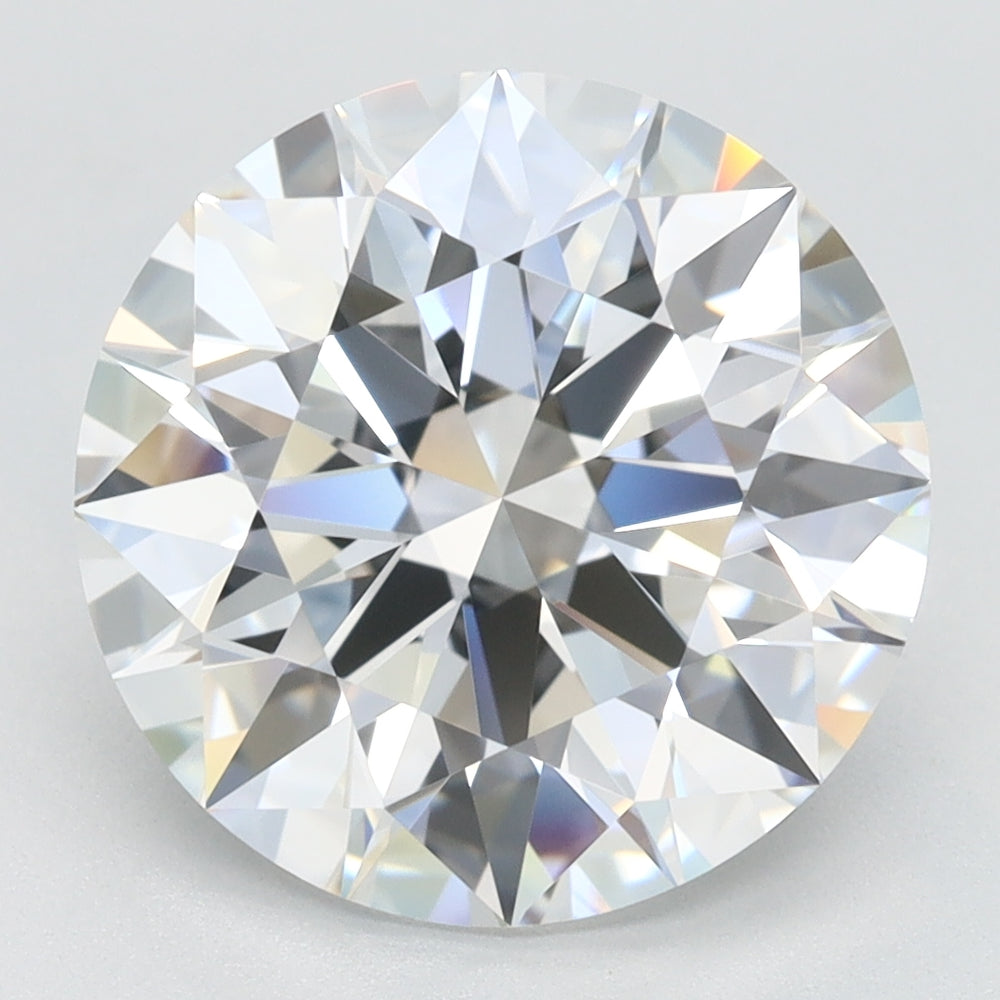 4.01 Carat Round Lab Diamond with  Cut Diamond in 14KT  view 1

